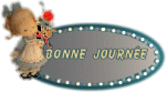 Gif animé bonne journée fille